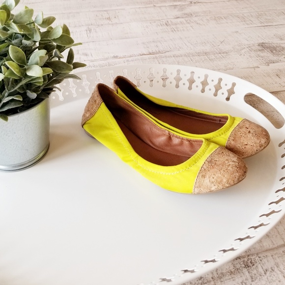 lucky brand yellow flats